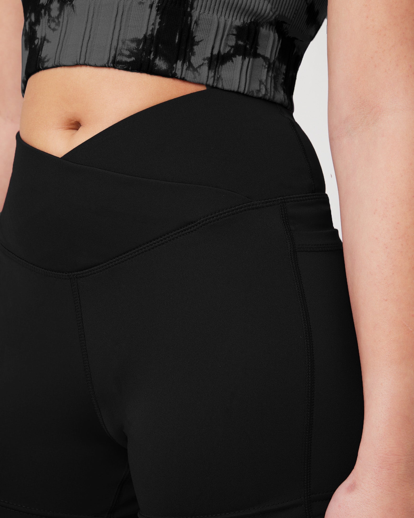 SnuggzFit High-Waisted Pocket Shorts