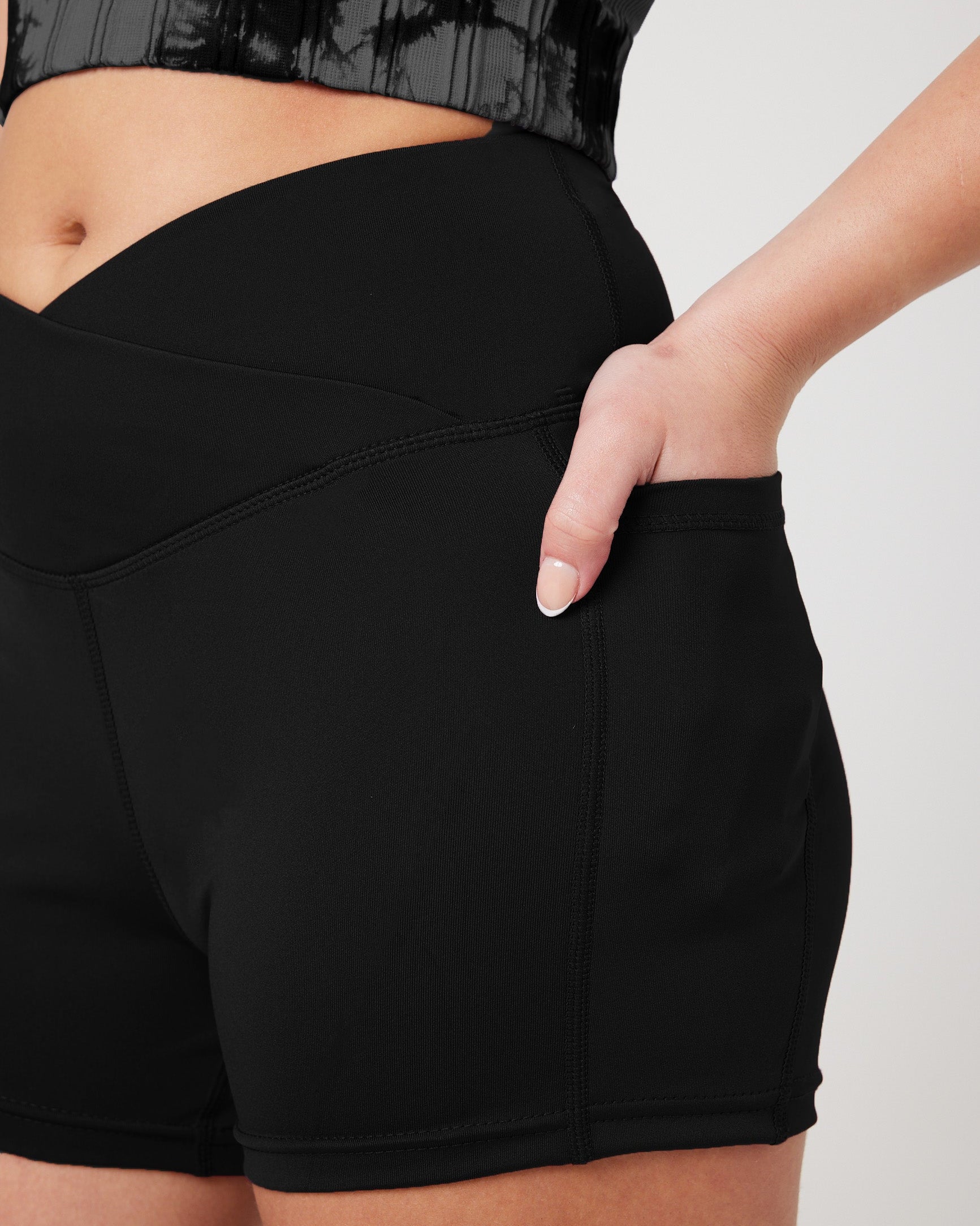 SnuggzFit High-Waisted Pocket Shorts