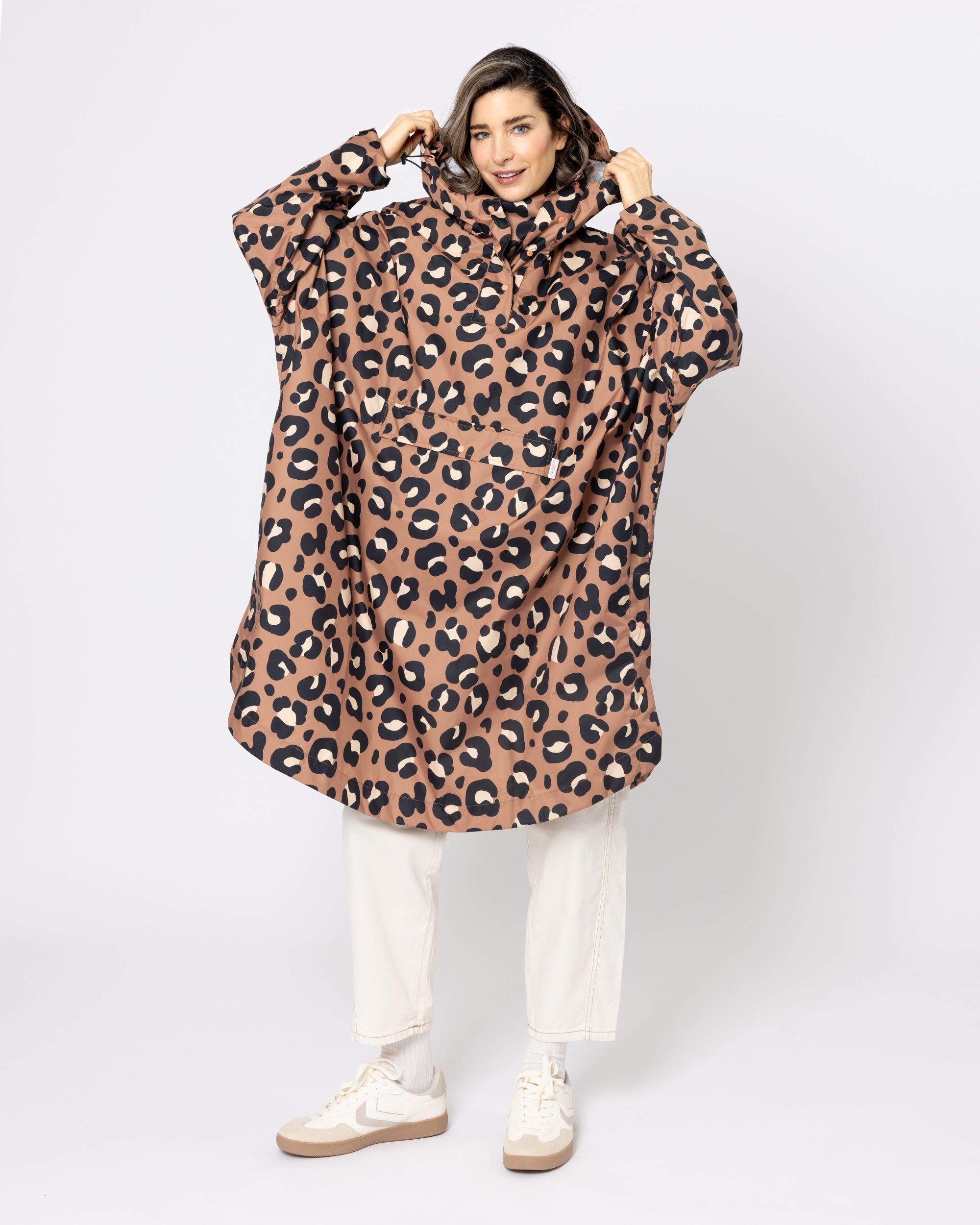 Snuggz Adult Neutral Leopard Rain Poncho