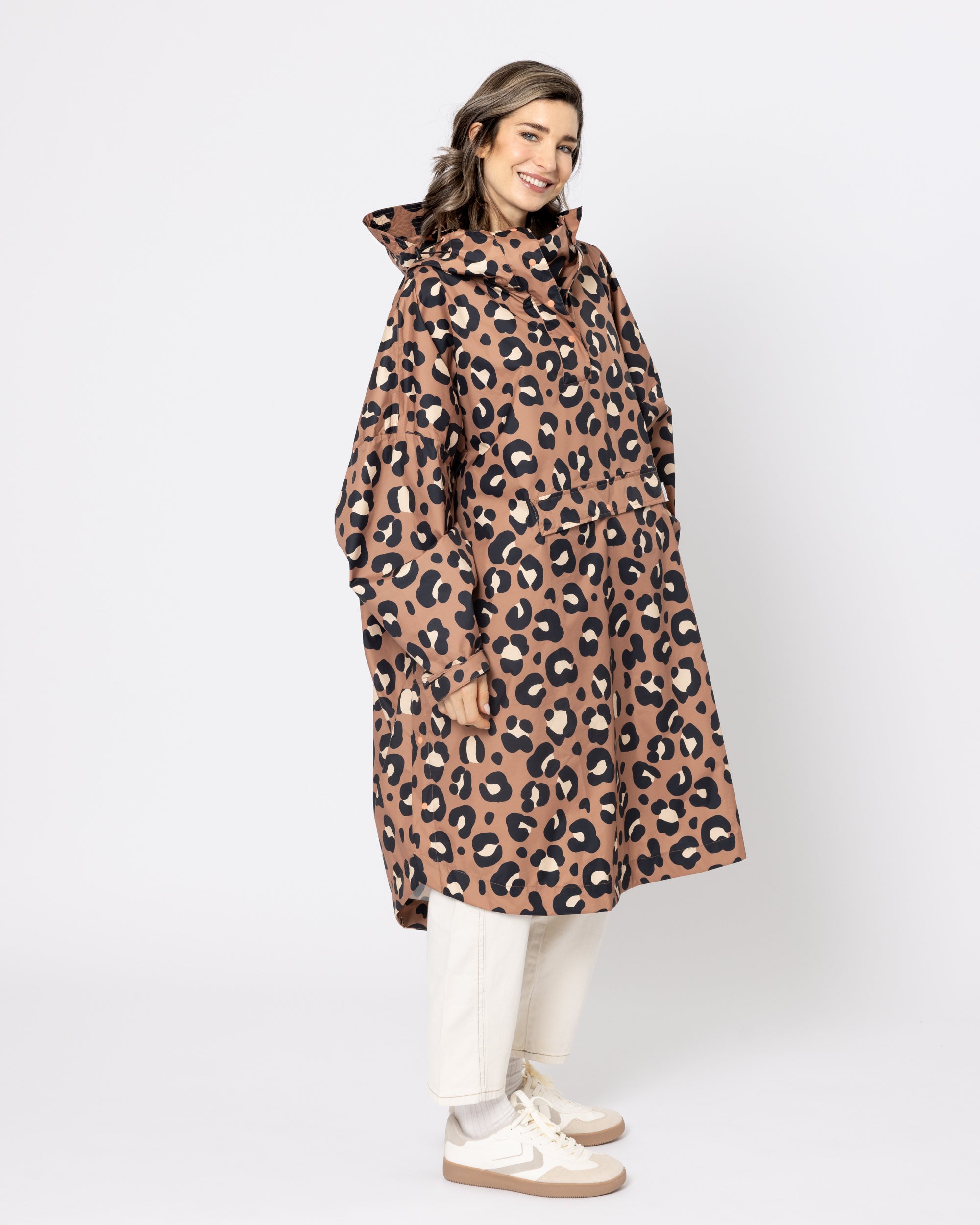 Snuggz Adult Neutral Leopard Rain Poncho