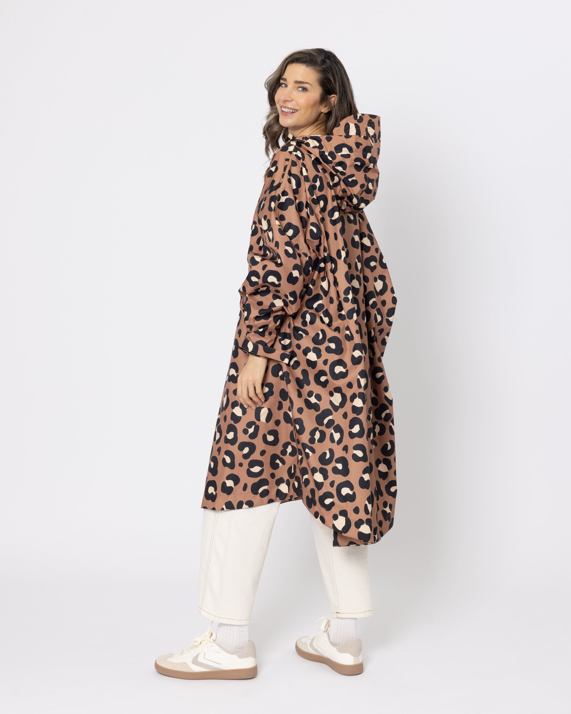 Snuggz Adult Neutral Leopard Rain Poncho