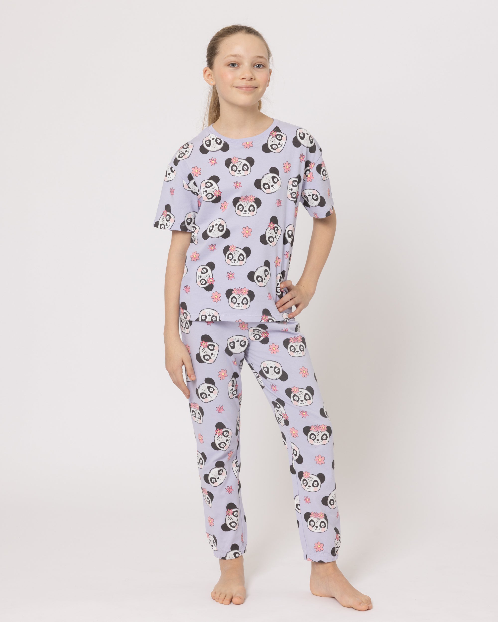 Snuggz Panda PJ Set with Plush Bag