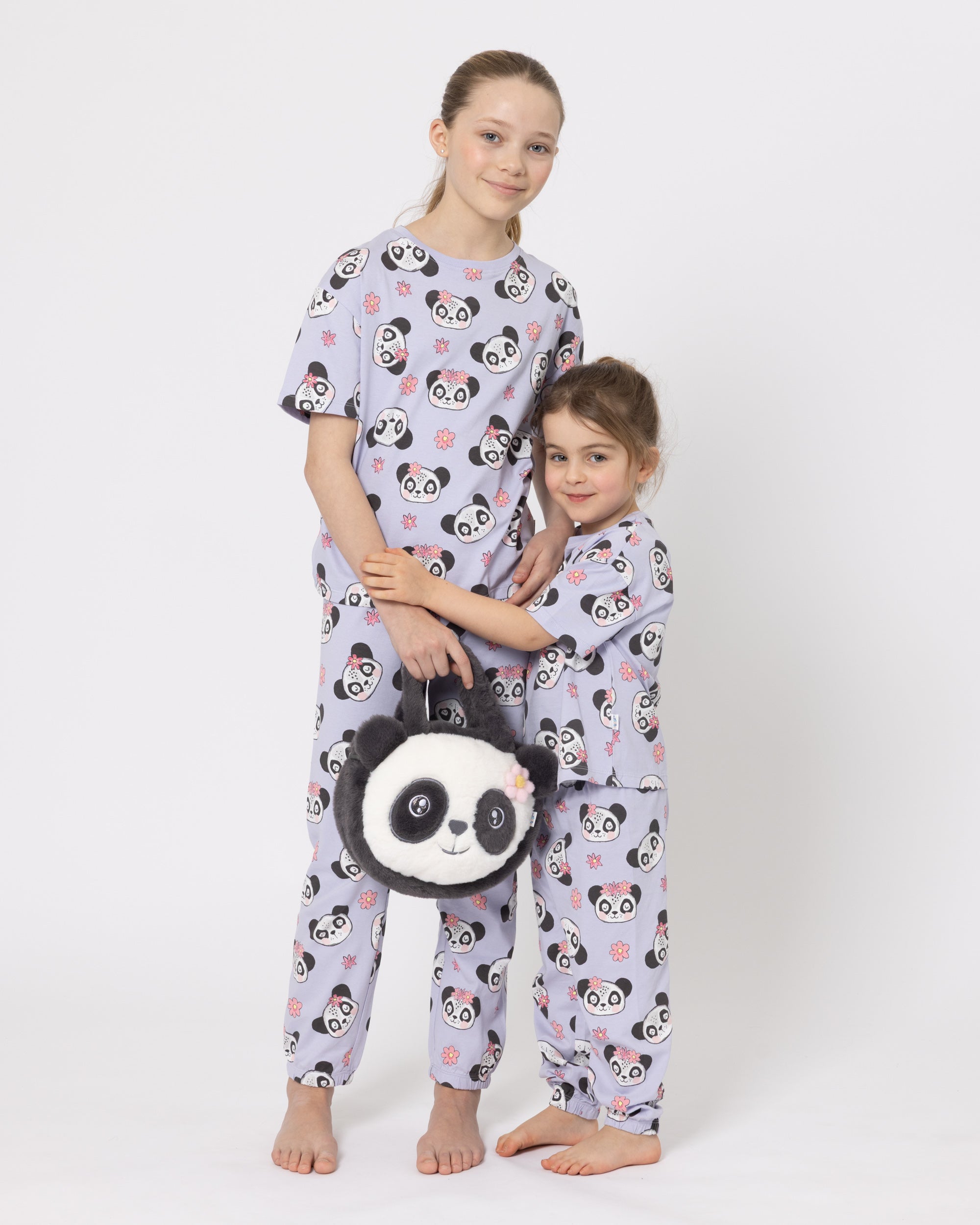 Snuggz Panda PJ Set with Plush Bag