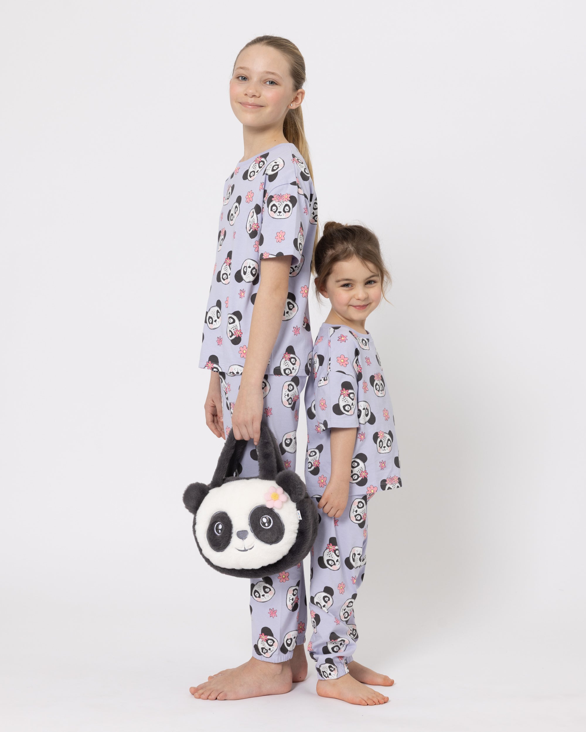 Snuggz Panda PJ Set with Plush Bag