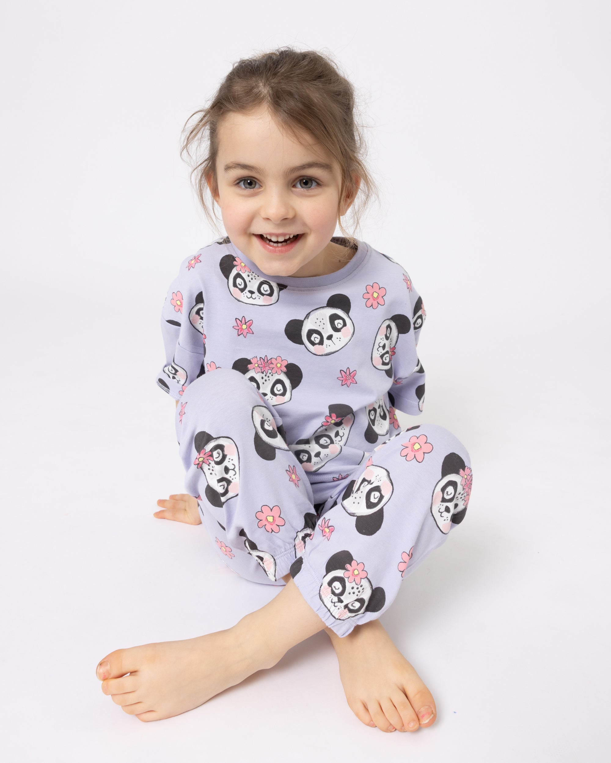 Snuggz Panda PJ Set with Plush Bag