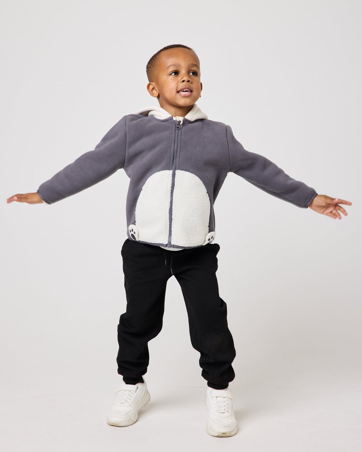 Snuggz Kids Panda Zip Fleece Jacket