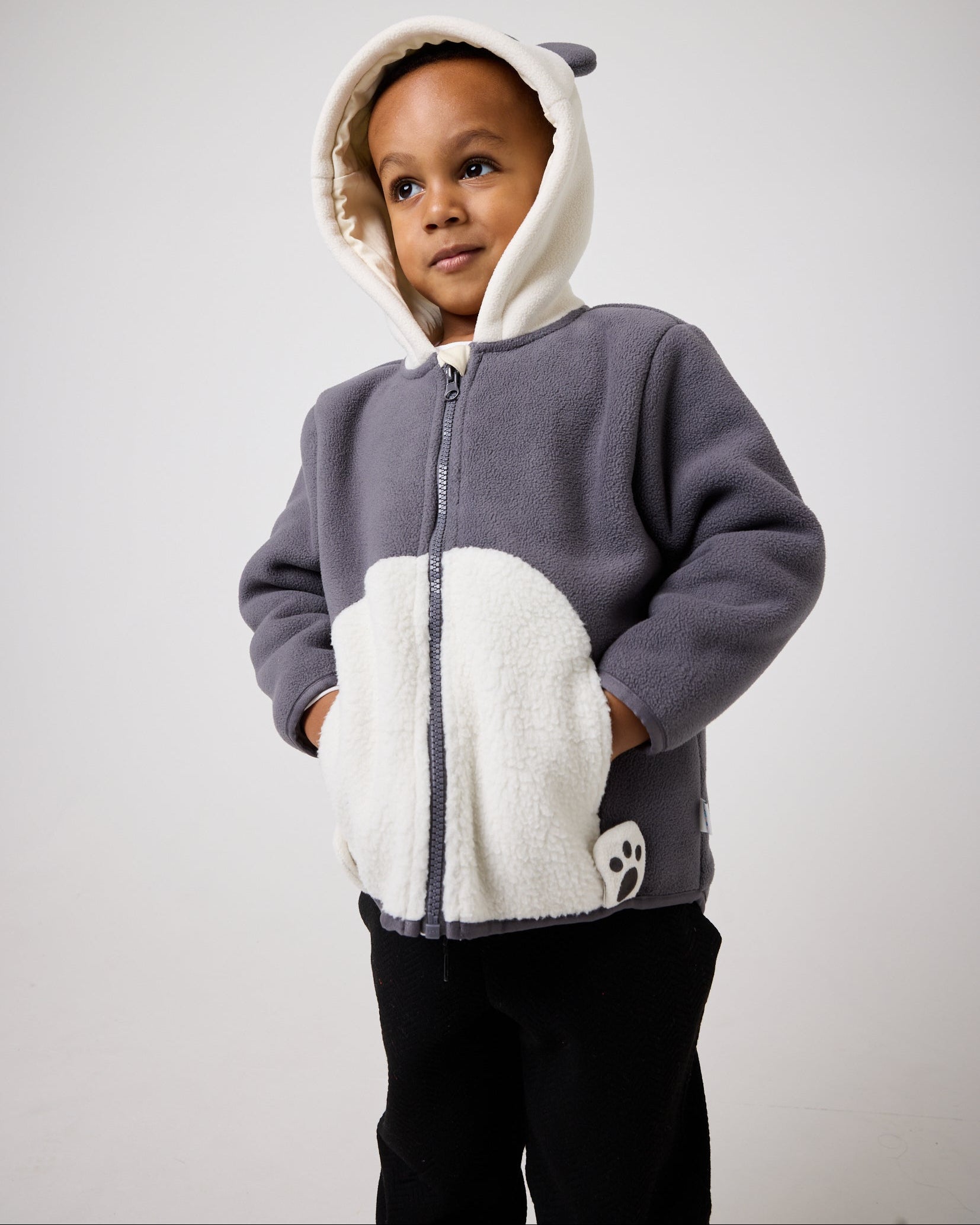 Snuggz Kids Panda Zip Fleece Jacket