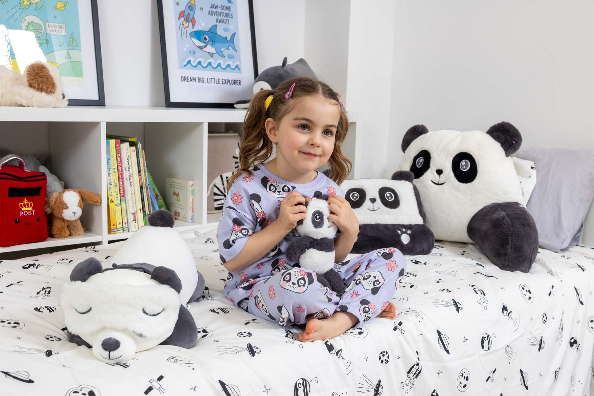 Snuggz Panda PJ Set with Plush Bag