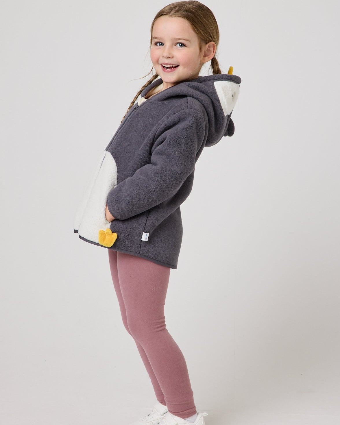 Snuggz Kids Penguin Zip Fleece Jacket