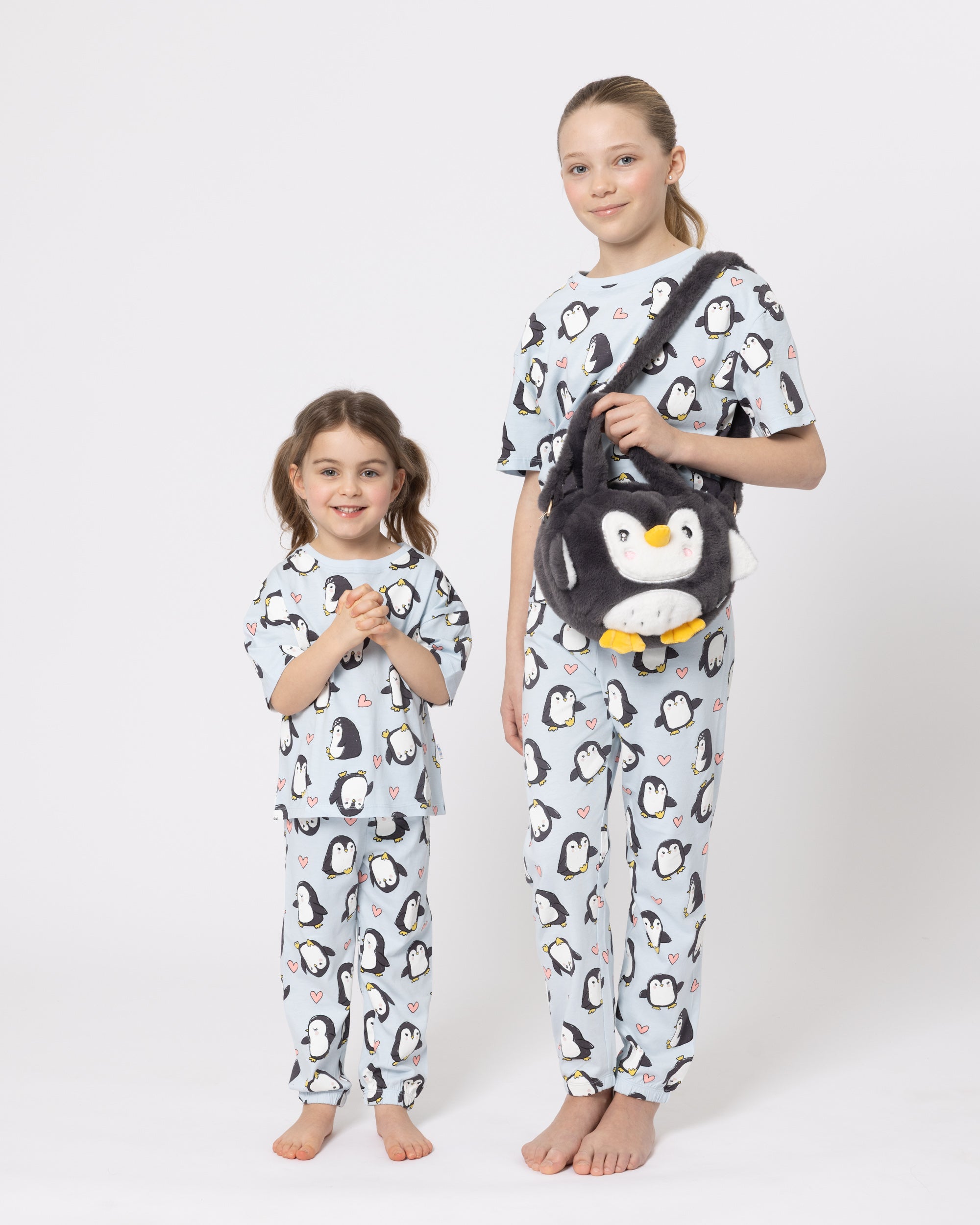 Snuggz Penguin PJ Set with Plush Bag Unisex