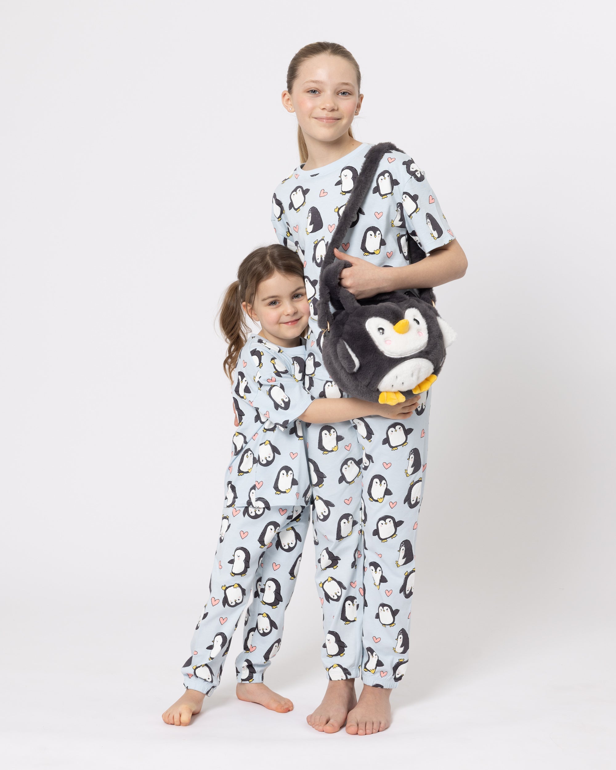 Snuggz Penguin PJ Set with Plush Bag Unisex