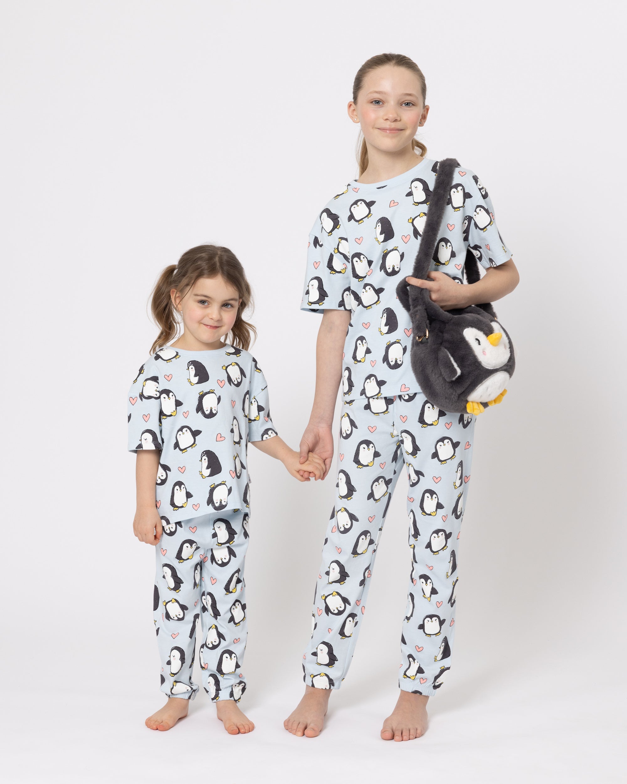 Snuggz Penguin PJ Set with Plush Bag Unisex