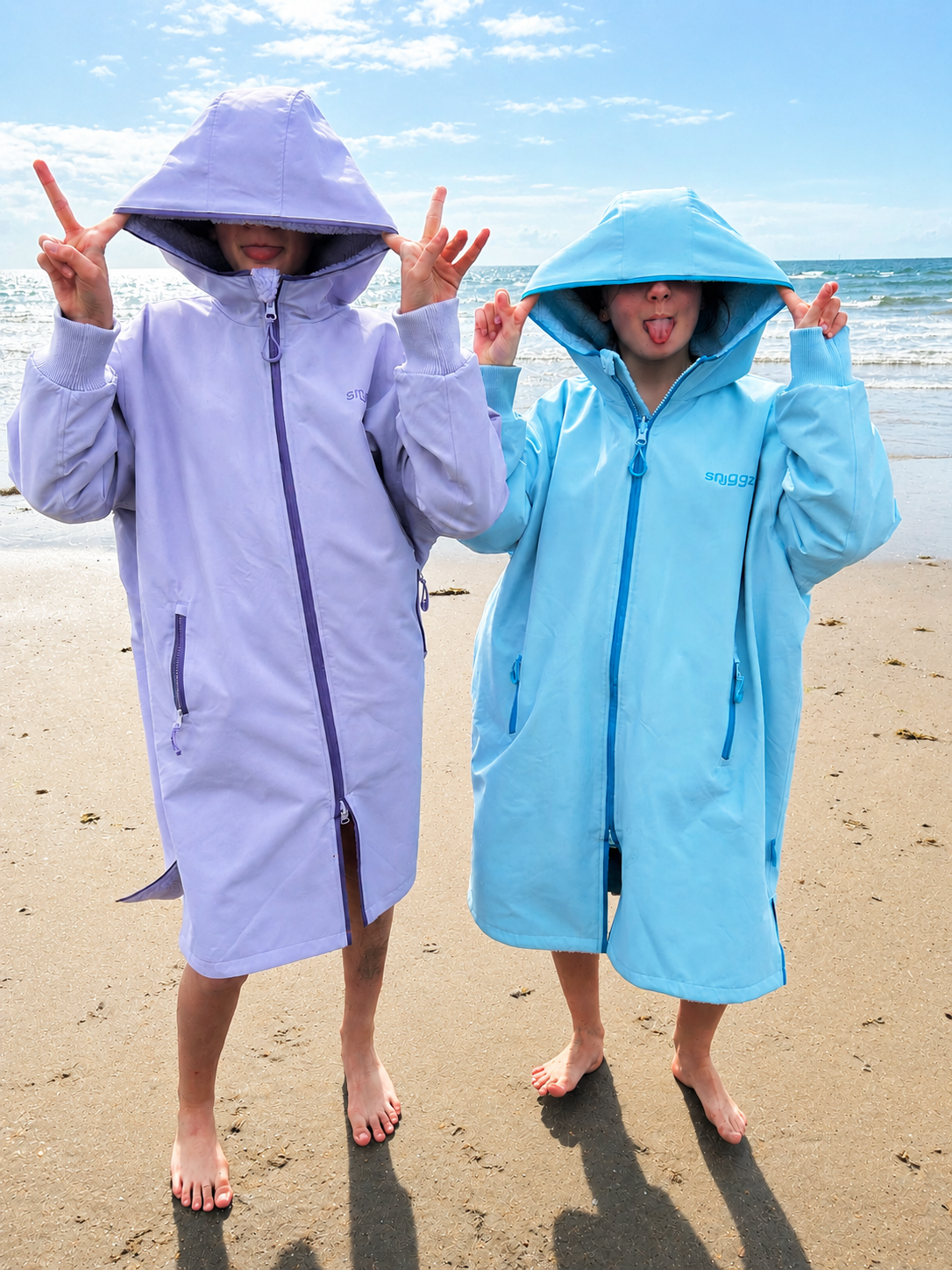 Snuggz Girls Blue Reversible Changing Robe