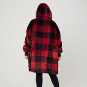 Snuggz Kids Original - Tartan Red Check Hooded Blanket