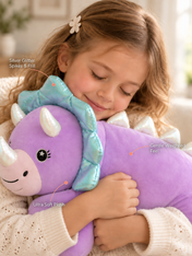 Snuggz Girl Dinosaur Weighted Plush Toy