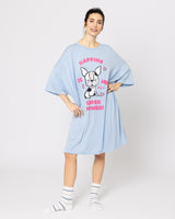 Snuggz Women Napping Superpower Puppy Oversized Bamboo Sleep Tee