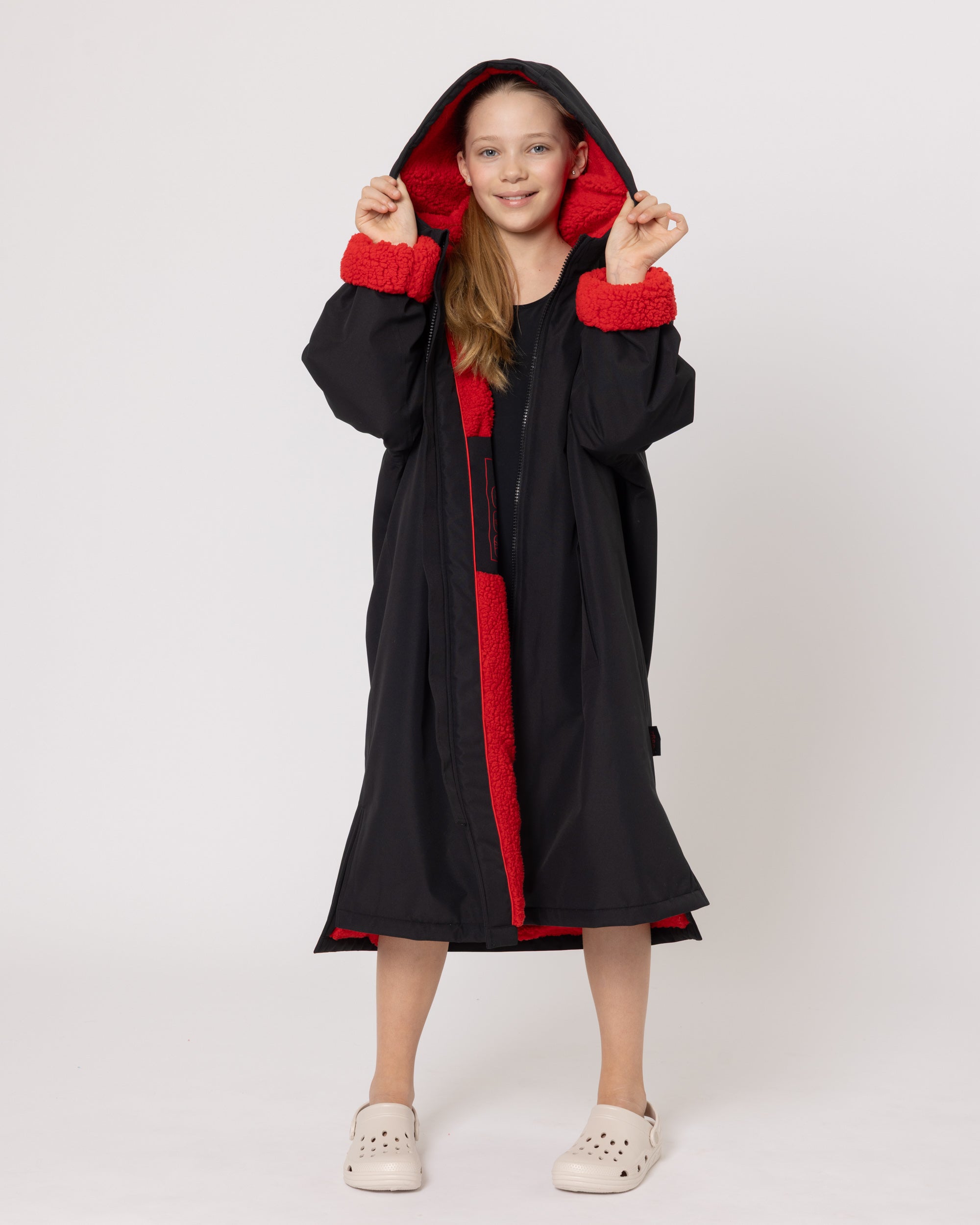 Snuggz Lite Girls Red Changing Robe