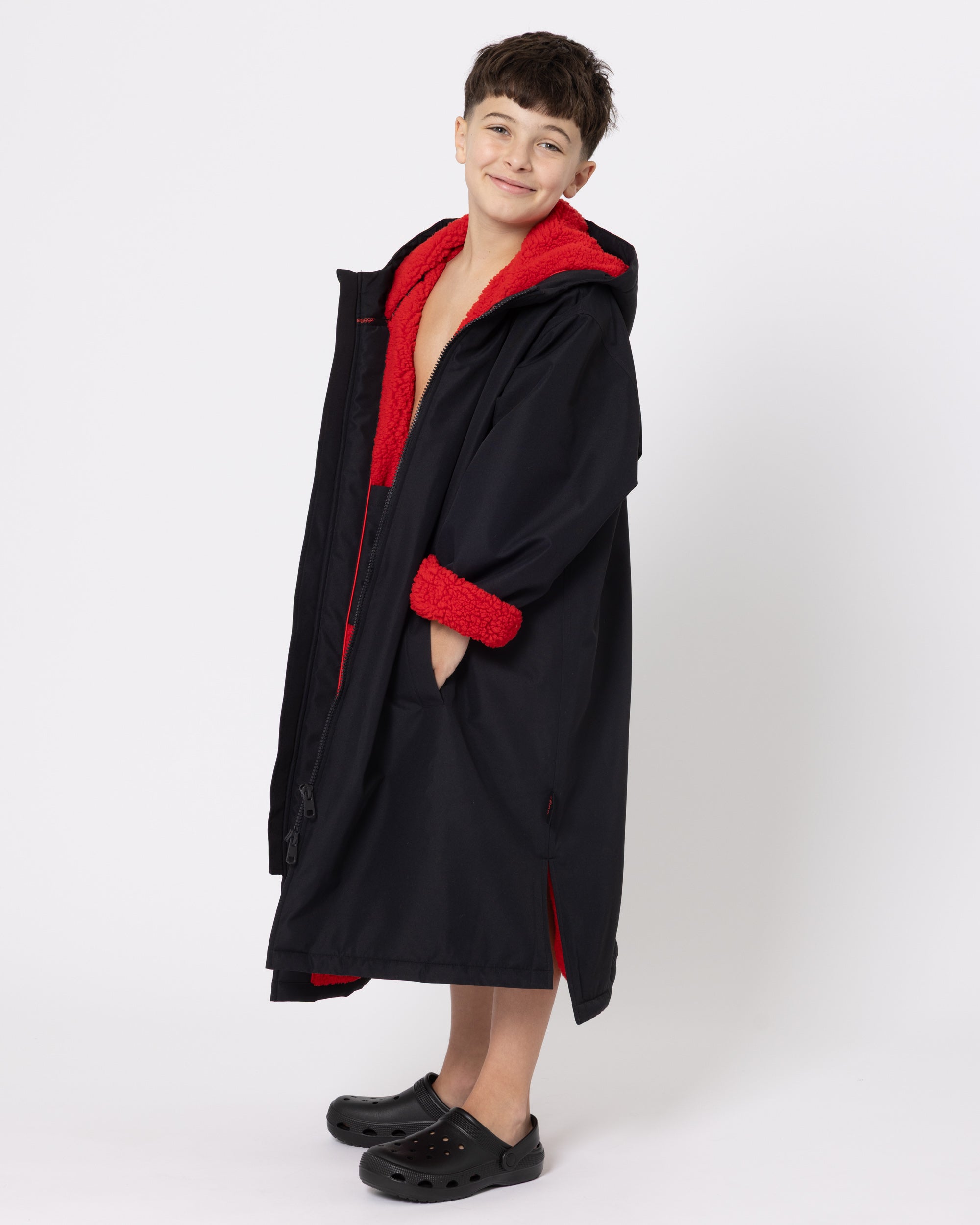 Snuggz Lite Boys Red Changing Robe
