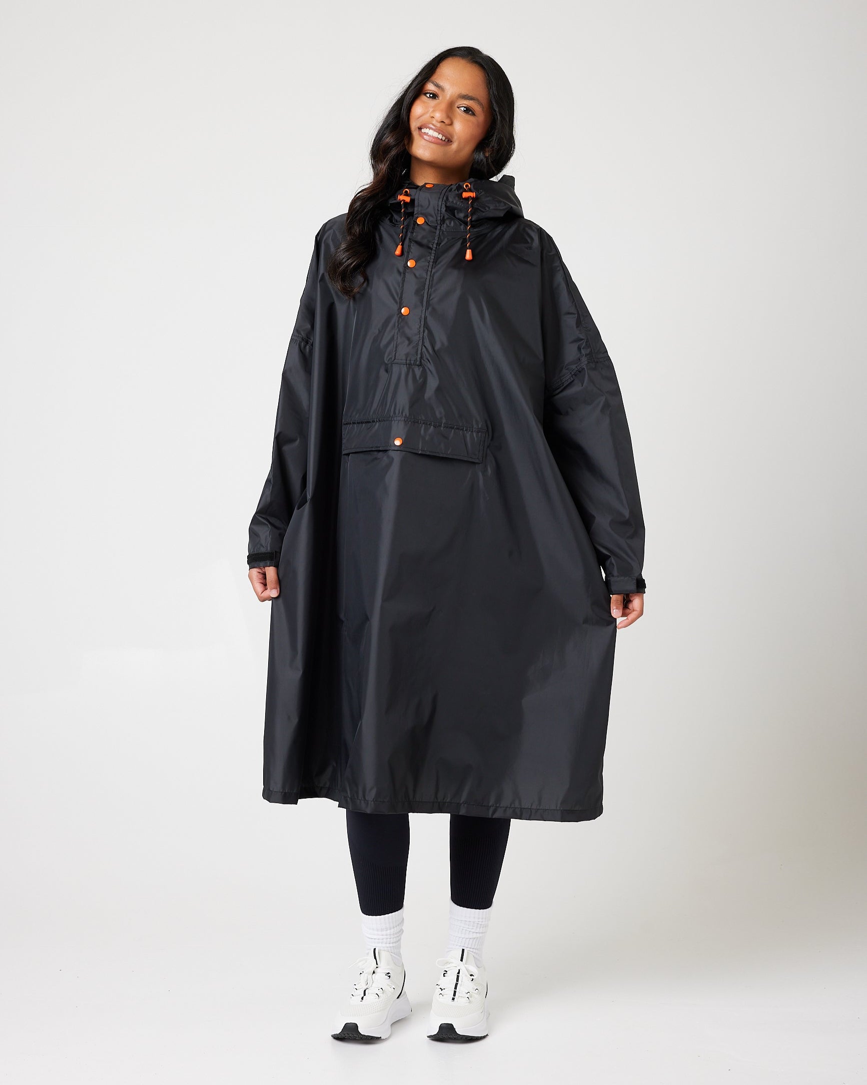Snuggz Adult Black Plain Rain Poncho
