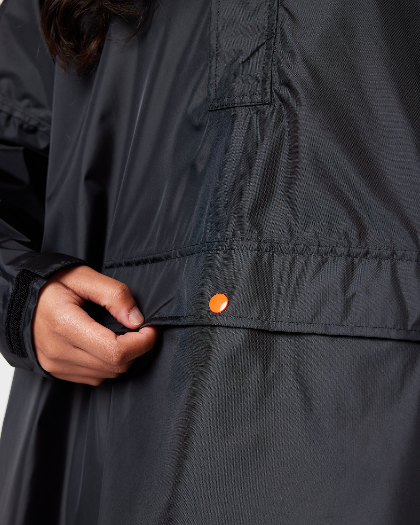 Snuggz Adult Black Plain Rain Poncho