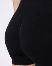 SnuggzFit Mini Ribbed Cycling Shorts – Black