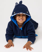 Snuggz Kids Shark Zip Fleece Jacket
