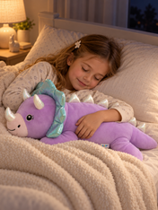 Snuggz Girl Dinosaur Weighted Plush Toy