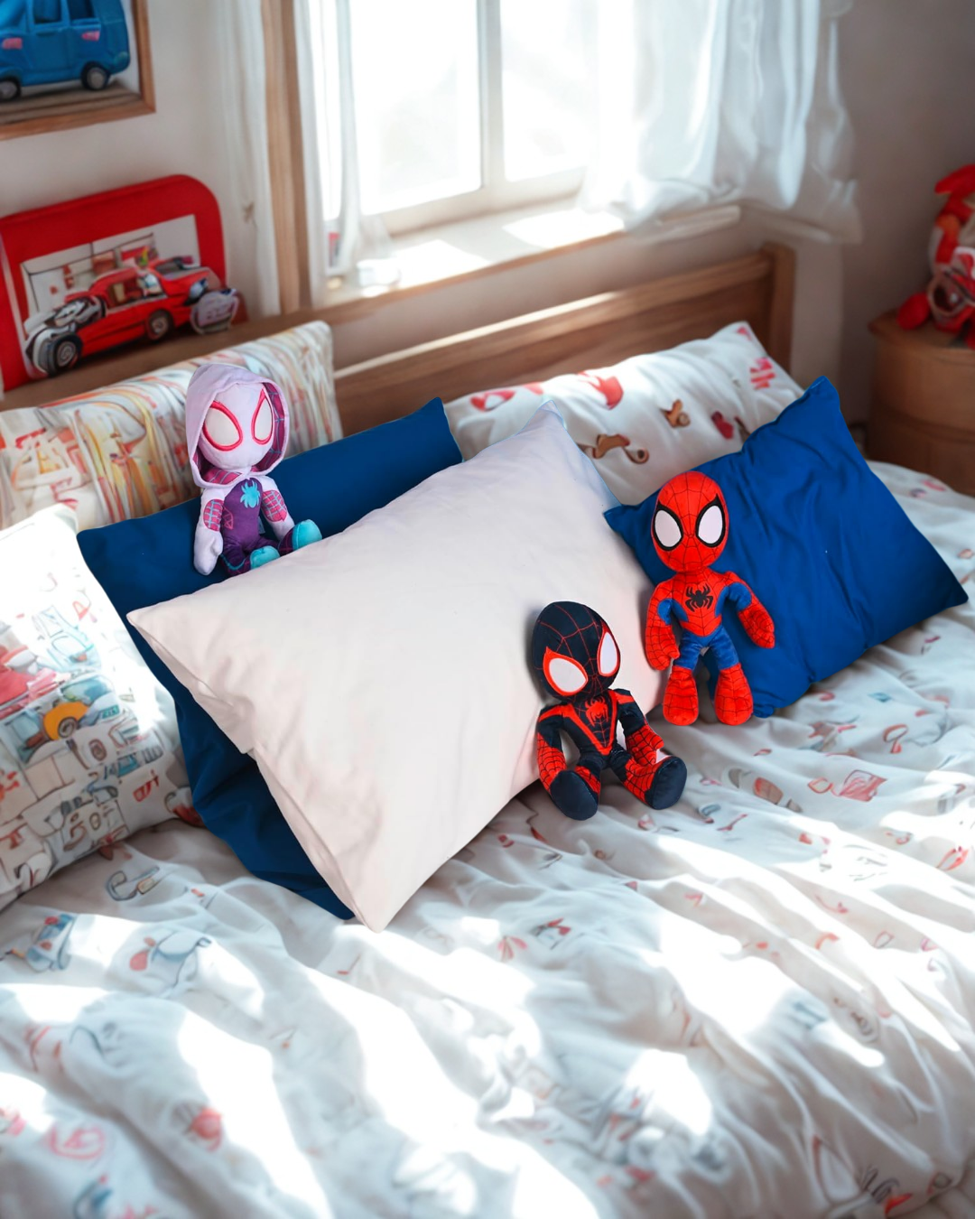 Miles Morales Action Glow-in the dark Marvel Official Snuggz Licenced Plush Toy - Medium size