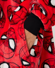 Snuggz Lite Adult Spiderman Hooded Blanket