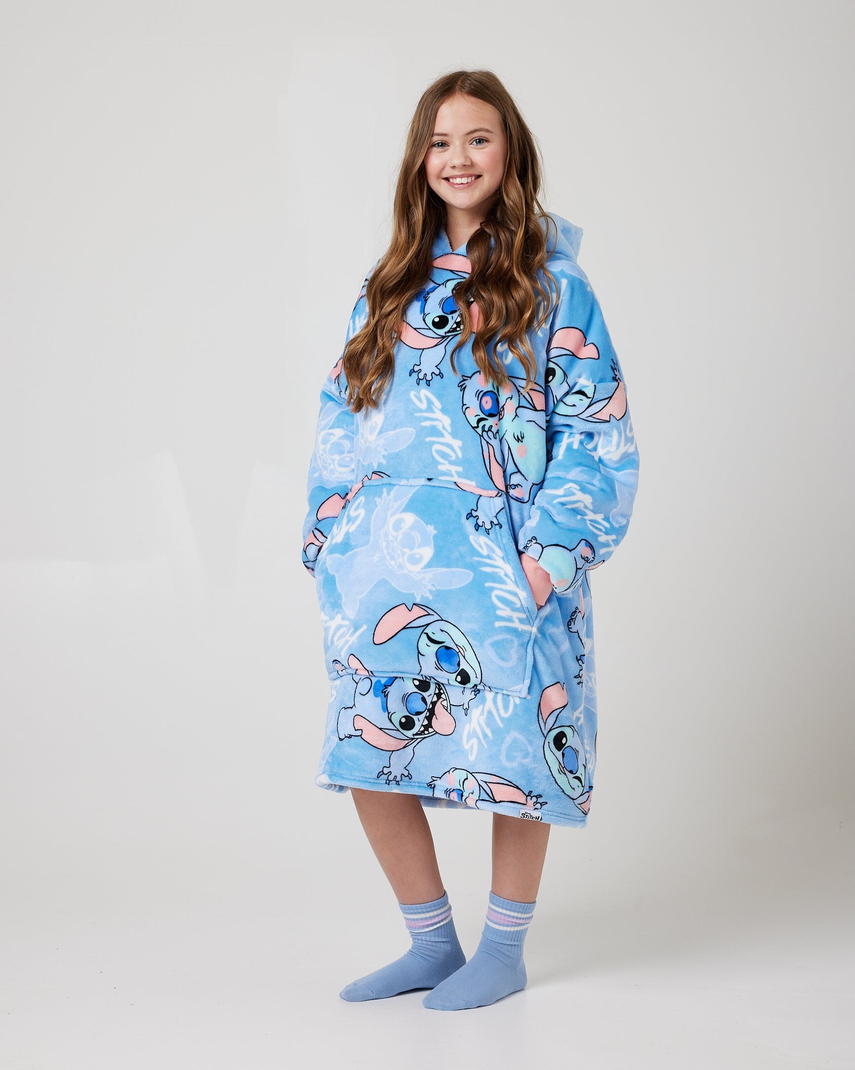 Snuggz Kids Stitch Changing Robe and Blanket Bundle