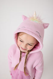 Snuggz Kids Unicorn Zip Fleece Jacket
