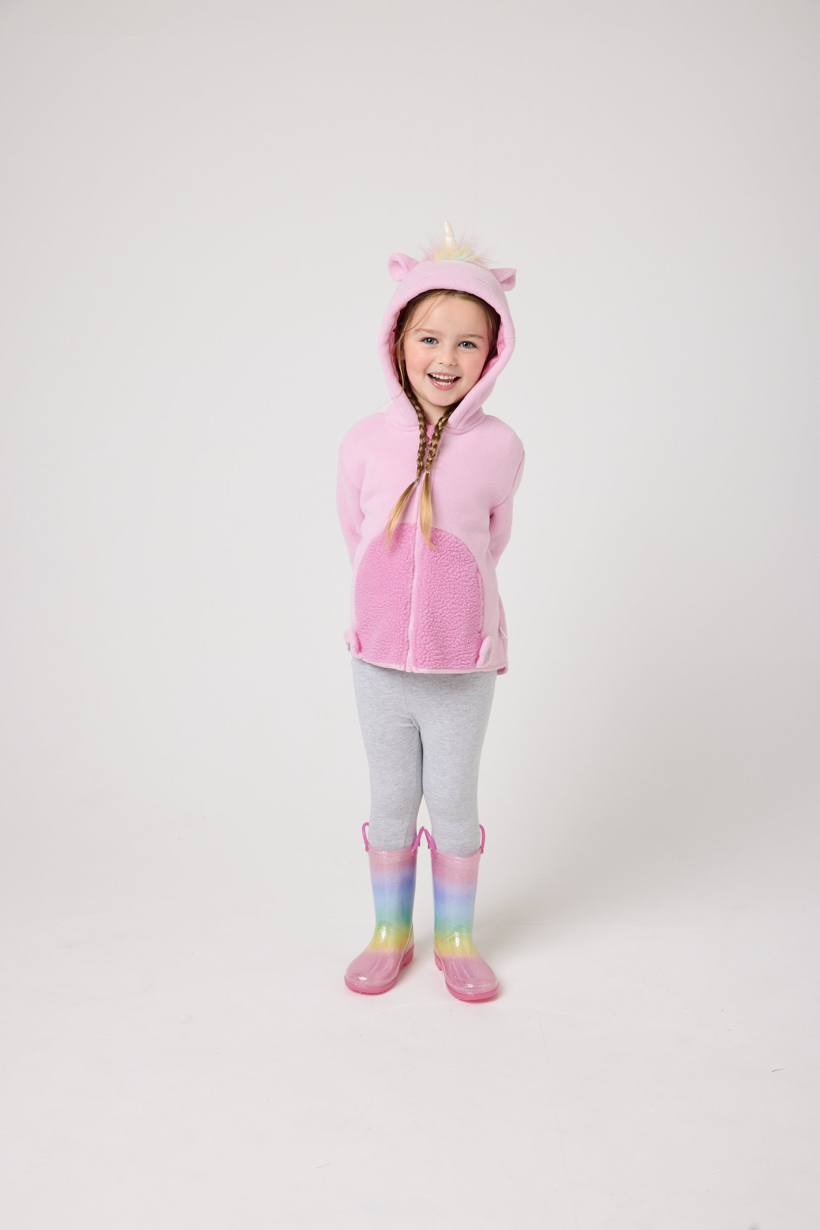 Snuggz Kids Unicorn Zip Fleece Jacket