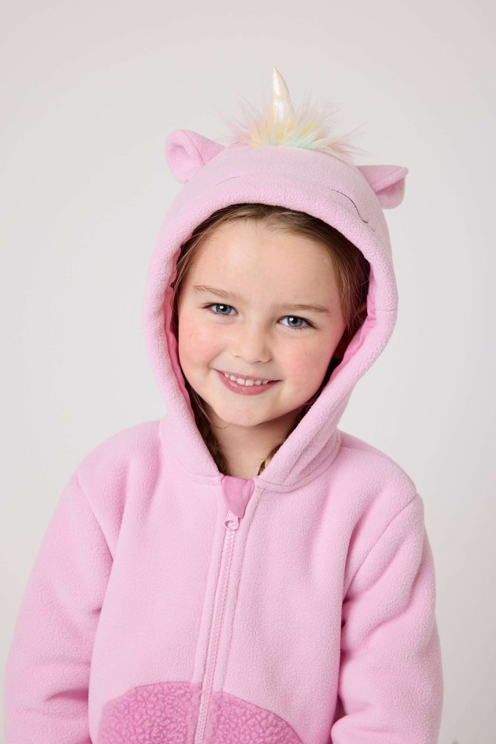 Snuggz Kids Unicorn Zip Fleece Jacket