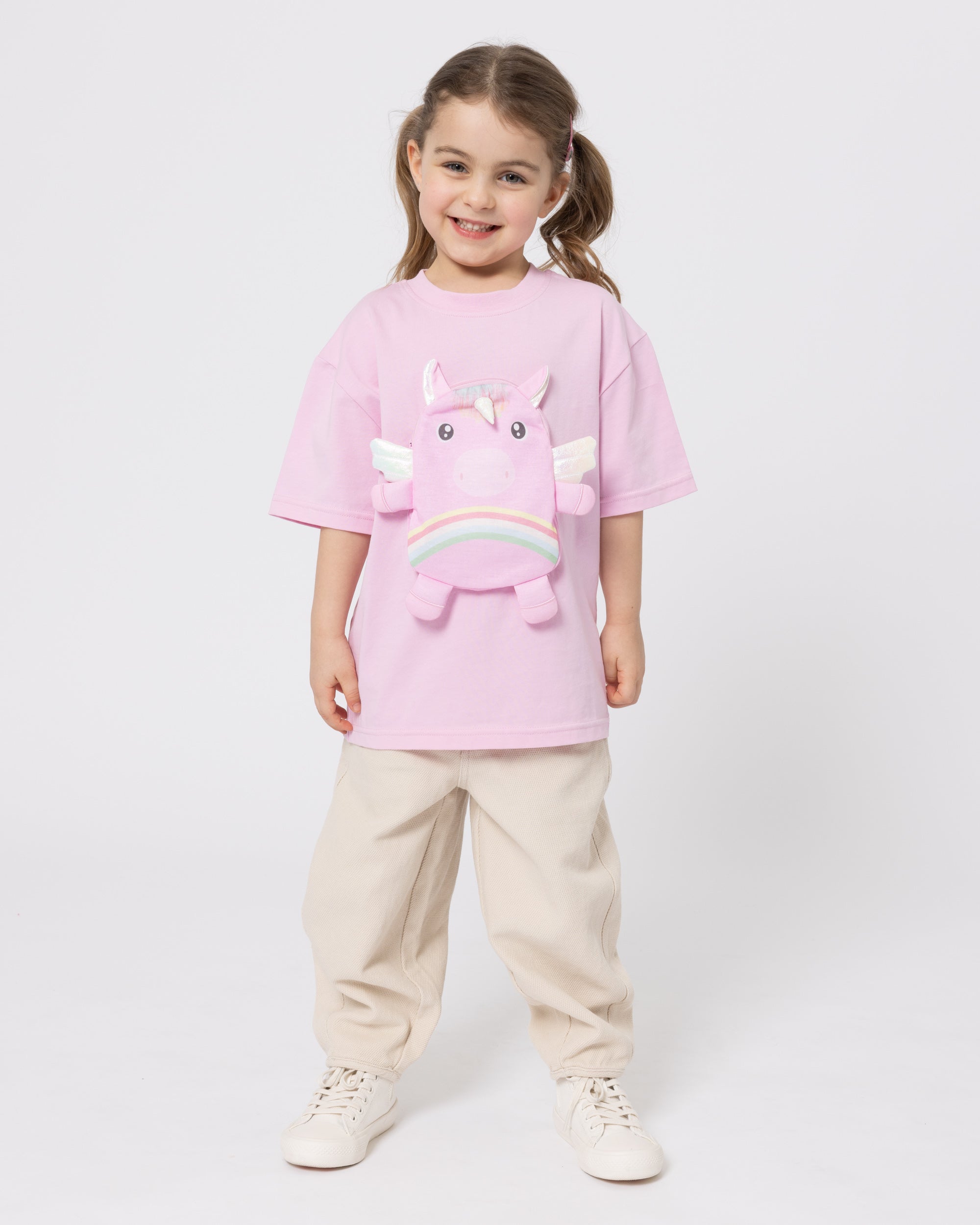 Snuggz Girls Unicorn Zip Pocket Pal T-shirt