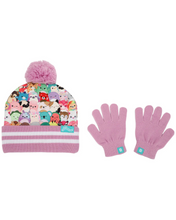 Squishmallows Characters Snuggz Youth Beanie Winter Hat & Gloves Combo