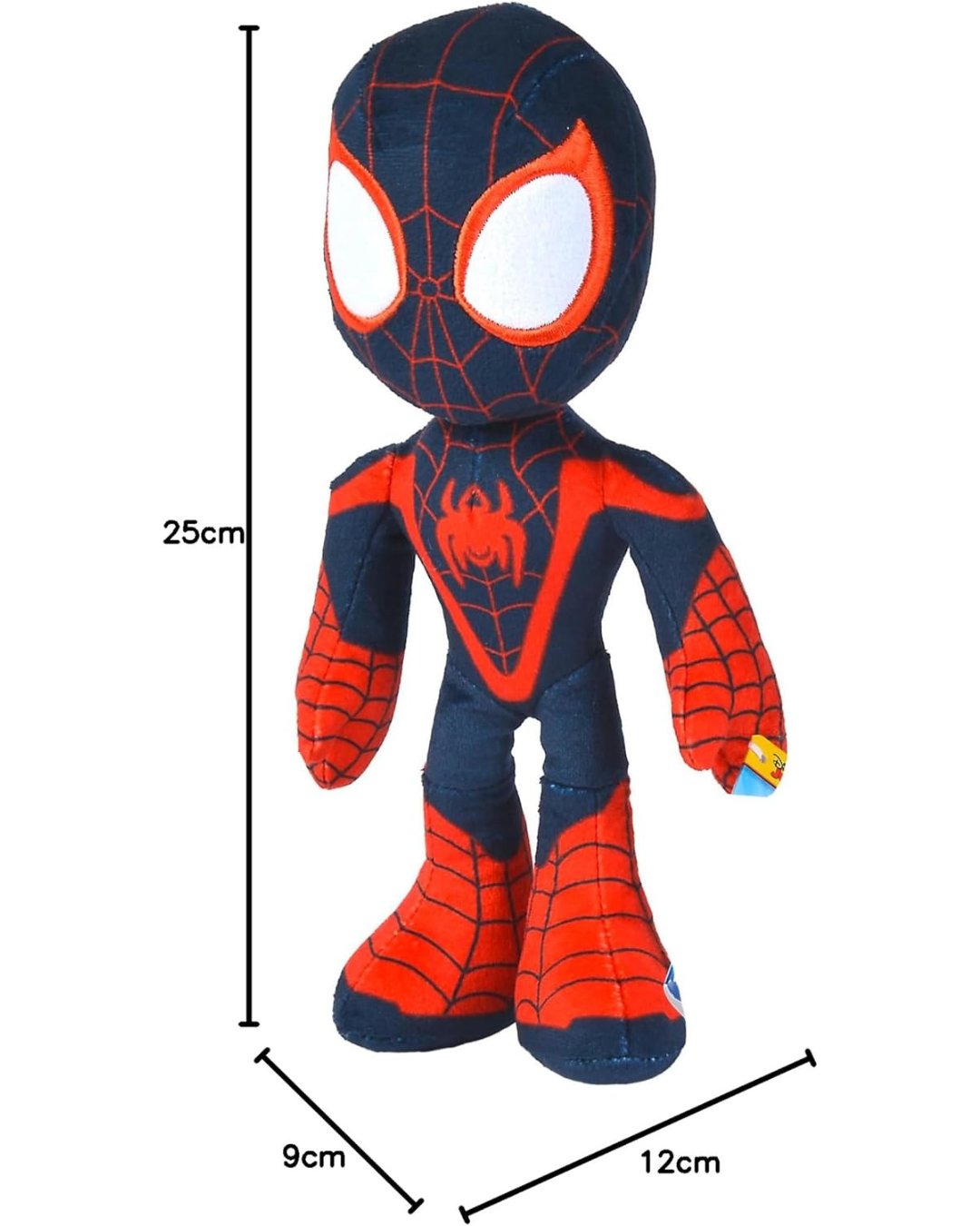 Miles Morales Action Glow-in the dark Marvel Official Snuggz Licenced Plush Toy - Medium size
