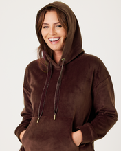 Snuggz Women Chocolate Brown Velour Loungewear Set