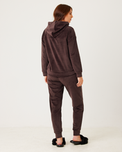 Snuggz Women Chocolate Brown Velour Loungewear Set