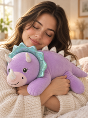Snuggz Girl Dinosaur Weighted Plush Toy