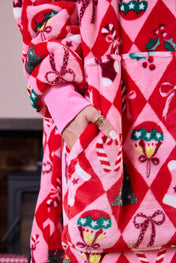 Snuggz Original Hooded Blanket - Xmas Diamond