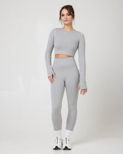 SnuggzFit Sculpt Seamless Set - Long Sleeve Crop and High-Waisted Leggings