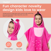 Snuggz Flamingo Towelling Beach Poncho With Swim Bag