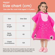 Snuggz Flamingo Towelling Beach Poncho With Swim Bag