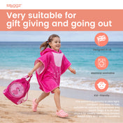 Snuggz Flamingo Towelling Beach Poncho With Swim Bag