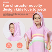 Snuggz Unicorn Towelling Beach Poncho With Swim Bag
