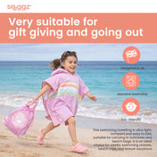 Snuggz Unicorn Towelling Beach Poncho With Swim Bag
