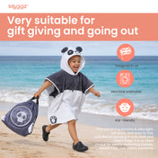Snuggz Panda Towelling Beach Poncho With Swim Bag