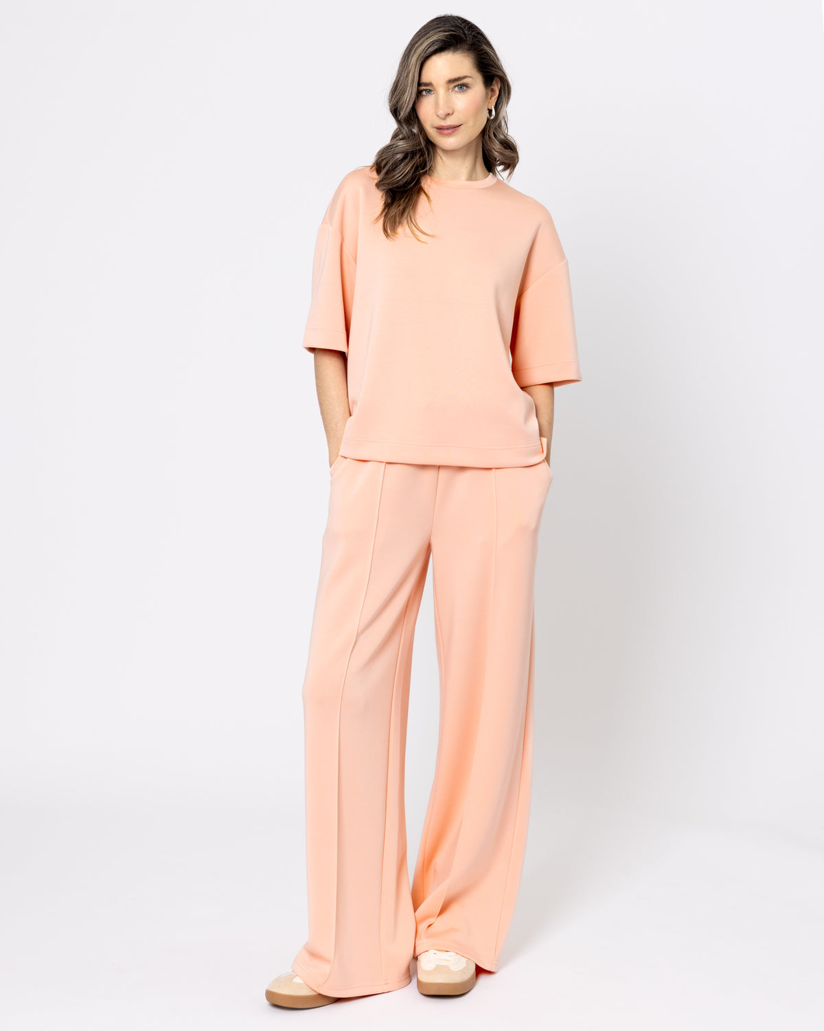 Snuggz Premium Peach Boxy T-Shirt