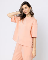 Snuggz Premium Peach Boxy T-Shirt