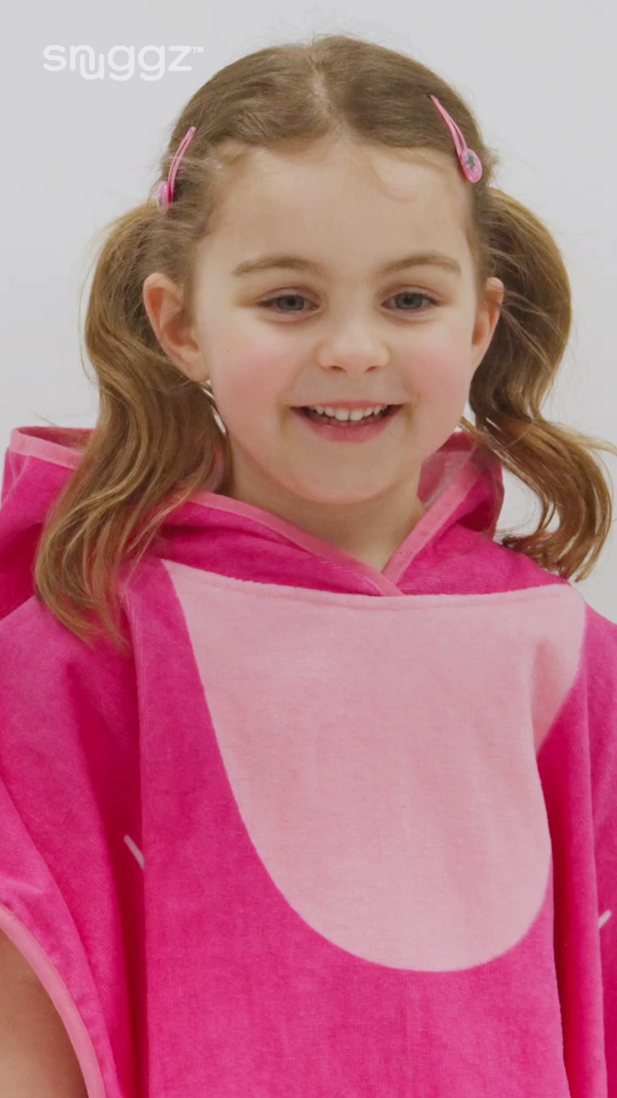 Snuggz Flamingo Towelling Beach Poncho With Swim Bag